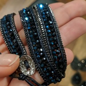 3X Crystal Wrap Bracelet